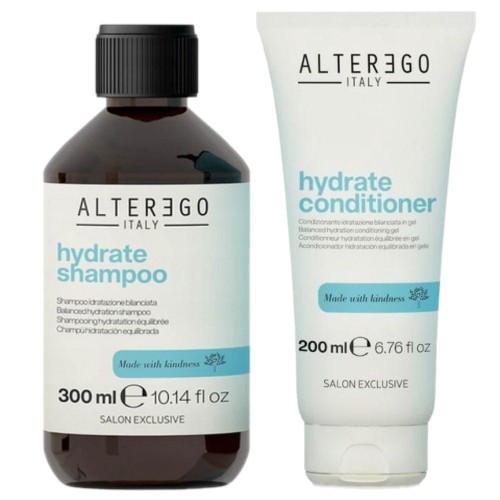 Alter Ego Hydrate zestaw nawilżający do włosów suchych i matowych szampon 300 ml odżywka 200 ml